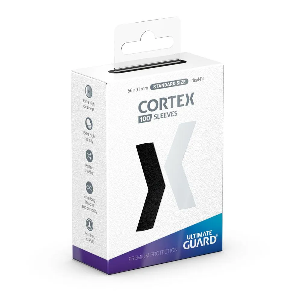 Ultimate Guard Cortex Sleeves Standard Size 66 x 91 mm (100 Sleeves) - Black